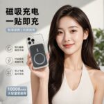[3C Certified / Airline-Approved] 20,000mAh High-Capacity Magnetic Power Bank with Built-in Cable & Fast Charging (Doubles as Car Charger) cartacs.com