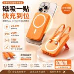 [3C Certified / Airline-Approved] 20,000mAh High-Capacity Magnetic Power Bank with Built-in Cable & Fast Charging (Doubles as Car Charger) cartacs.com