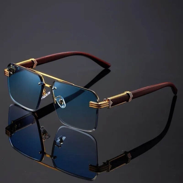 2026 New Metal Rectangular Sunglasses – Anti-Glare & UV-Protective – Suitable for Round and Square Faces cartacs.com