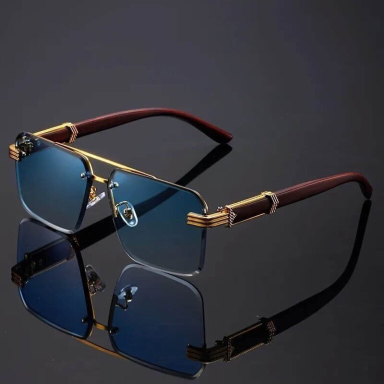 2026 New Metal Rectangular Sunglasses – Anti-Glare & UV-Protective – Suitable for Round and Square Faces cartacs.com