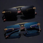 2026 New Metal Rectangular Sunglasses – Anti-Glare & UV-Protective – Suitable for Round and Square Faces cartacs.com