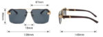 2026 New Metal Rectangular Sunglasses – Anti-Glare & UV-Protective – Suitable for Round and Square Faces cartacs.com