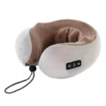 Multifunctional Neck Massage Pillow – Kneading & Vibration Massager for Home and Car Use
