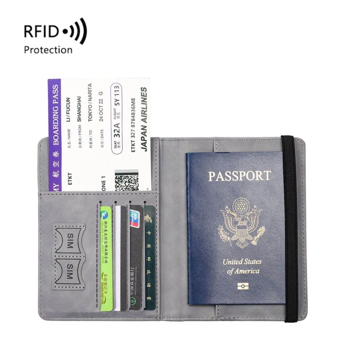 RFID-Blocking Passport and Card Holder – Multifunctional Travel Document Organizer cartacs.com