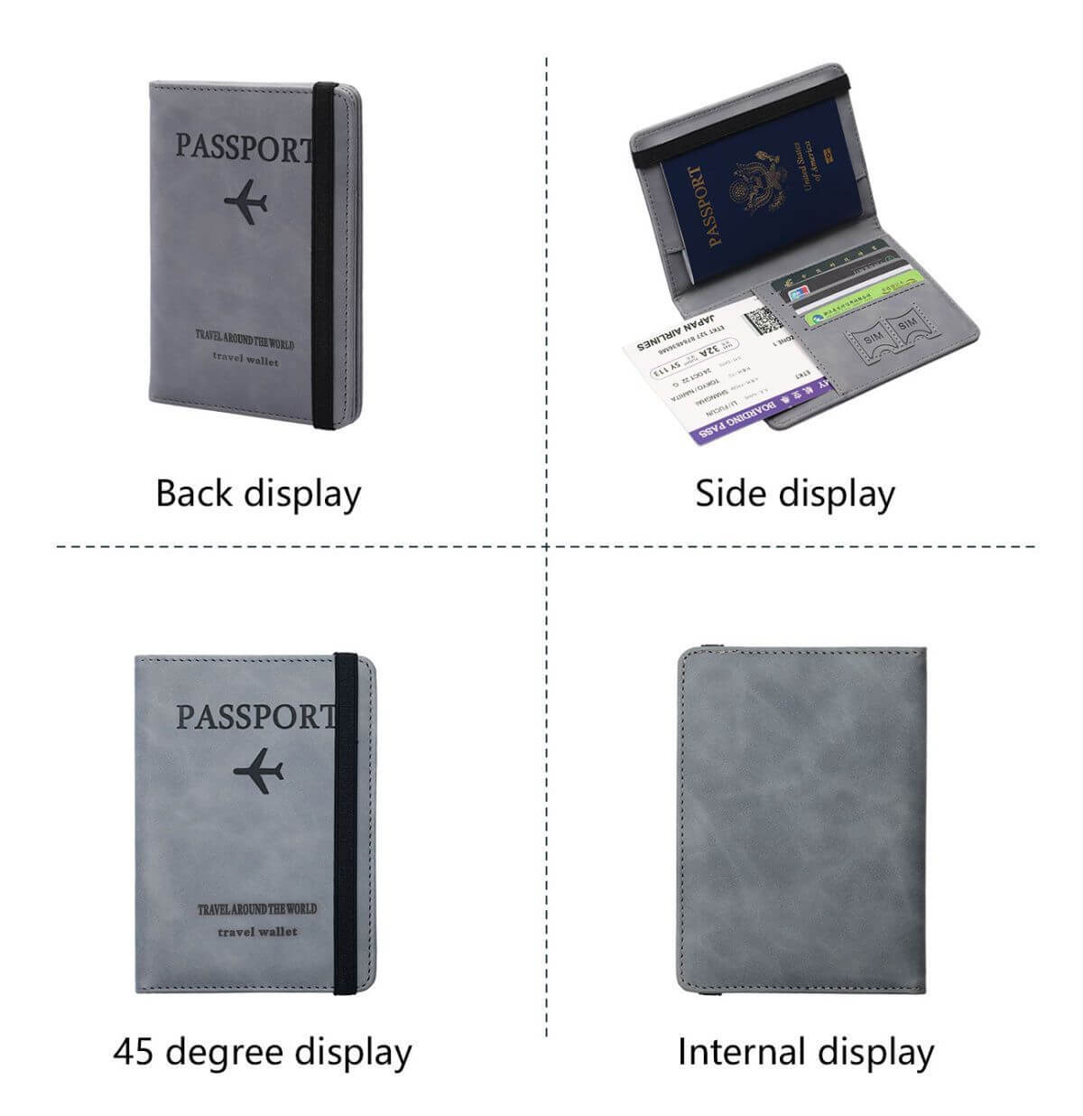 RFID-Blocking Passport and Card Holder – Multifunctional Travel Document Organizer cartacs.com